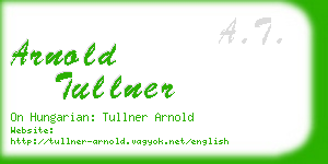 arnold tullner business card